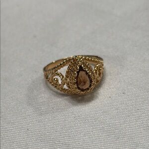 Elegant Gold Ring with Intricate Design